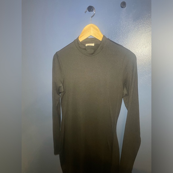 Heart & Hips (Fashion Nova) Black Bodycon Maxi Dress with Slit, Size L. - Picture 2 of 6